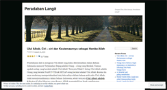 Desktop Screenshot of peradabanlangit.wordpress.com