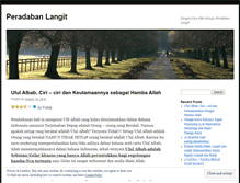 Tablet Screenshot of peradabanlangit.wordpress.com