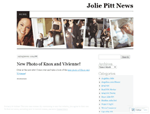 Tablet Screenshot of joliepittnews.wordpress.com