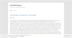 Desktop Screenshot of onlinebackupnu.wordpress.com