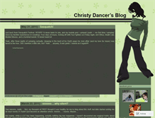 Tablet Screenshot of christydancer.wordpress.com