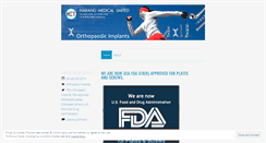 Desktop Screenshot of orthopedicimplants.wordpress.com