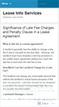 Mobile Screenshot of leaseinfoservices.wordpress.com