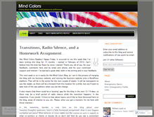Tablet Screenshot of mindcolors.wordpress.com