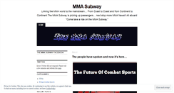 Desktop Screenshot of mmasubway.wordpress.com