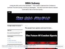 Tablet Screenshot of mmasubway.wordpress.com