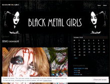 Tablet Screenshot of blckmtlgrls.wordpress.com