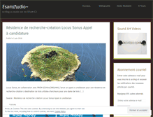 Tablet Screenshot of esamaudio.wordpress.com