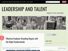 Tablet Screenshot of leadershipandtalent.wordpress.com