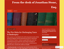 Tablet Screenshot of jonstonelaw.wordpress.com