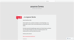 Desktop Screenshot of anaroxloves.wordpress.com