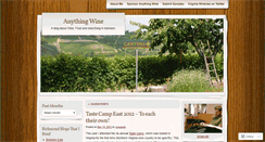 Desktop Screenshot of anythingwine.wordpress.com