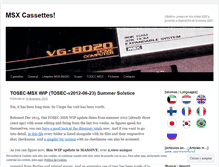 Tablet Screenshot of msxcassettes.wordpress.com