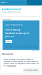 Mobile Screenshot of kouturecloset.wordpress.com