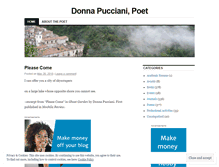 Tablet Screenshot of donnapuccianipoet.wordpress.com