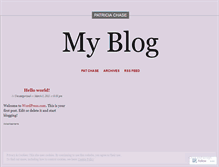 Tablet Screenshot of pattypilot.wordpress.com