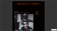 Desktop Screenshot of batmanvsjoker.wordpress.com