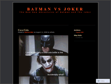 Tablet Screenshot of batmanvsjoker.wordpress.com