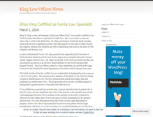 Tablet Screenshot of kinglawnews.wordpress.com