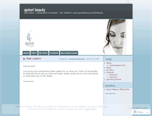 Tablet Screenshot of myaprioribeauty.wordpress.com