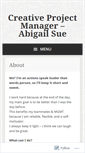 Mobile Screenshot of abigailsue.wordpress.com