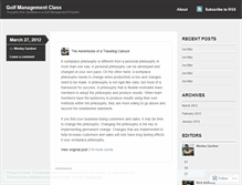Tablet Screenshot of golfmanagementclass.wordpress.com