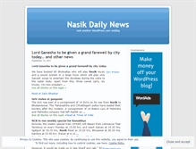 Tablet Screenshot of nasik.wordpress.com