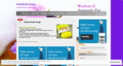 Desktop Screenshot of handmadesoapsindia.wordpress.com