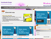 Tablet Screenshot of handmadesoapsindia.wordpress.com