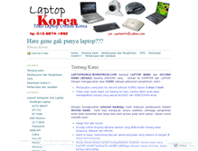 Tablet Screenshot of laptopkorea.wordpress.com