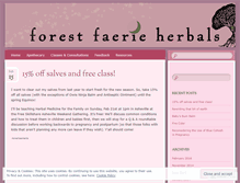 Tablet Screenshot of forestfaerieherbals.wordpress.com