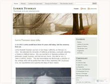 Tablet Screenshot of lorrietussman.wordpress.com