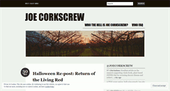 Desktop Screenshot of joecorkscrew.wordpress.com
