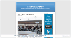 Desktop Screenshot of franklinavenue.wordpress.com