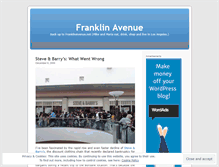 Tablet Screenshot of franklinavenue.wordpress.com