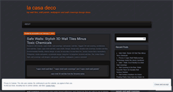 Desktop Screenshot of lacasadeco.wordpress.com