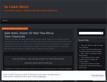 Tablet Screenshot of lacasadeco.wordpress.com