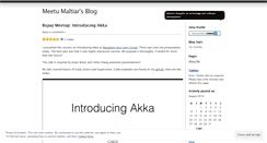 Desktop Screenshot of meetumaltiar.wordpress.com