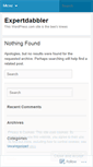 Mobile Screenshot of experdabbler.wordpress.com
