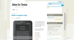 Desktop Screenshot of ideeintesta.wordpress.com