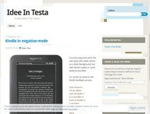 Tablet Screenshot of ideeintesta.wordpress.com