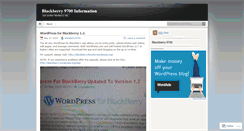 Desktop Screenshot of blackberry9700.wordpress.com