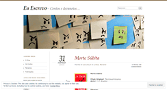 Desktop Screenshot of escrevocontos.wordpress.com