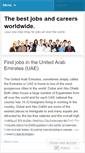 Mobile Screenshot of jobsites.wordpress.com