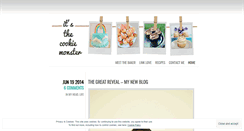 Desktop Screenshot of itsthecookiemonster.wordpress.com