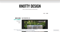 Desktop Screenshot of knottydesign.wordpress.com