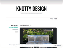 Tablet Screenshot of knottydesign.wordpress.com