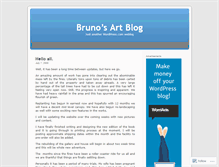 Tablet Screenshot of brunosart.wordpress.com