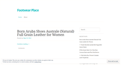 Desktop Screenshot of footwearplace3k.wordpress.com