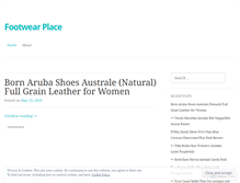 Tablet Screenshot of footwearplace3k.wordpress.com